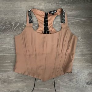 I AM GIA tan Corset